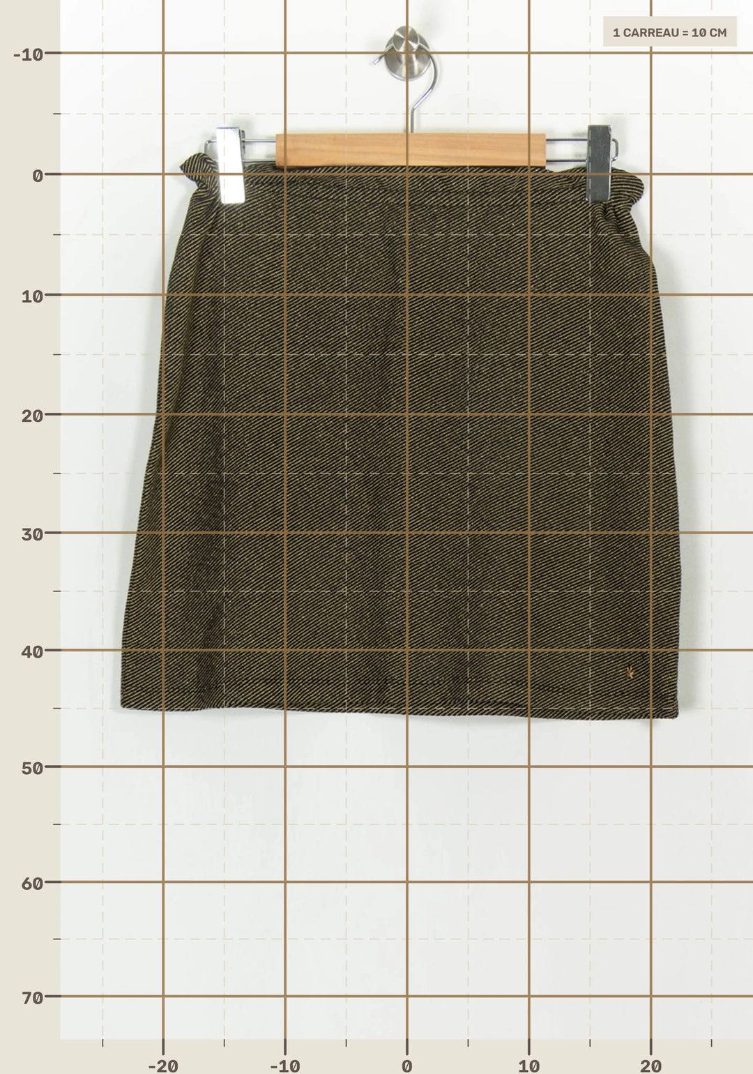 Jupe Courte Or - Taille L/40 de la marque Des petits hauts | PARAD118495 - Vendu par Paradigme - Image 4