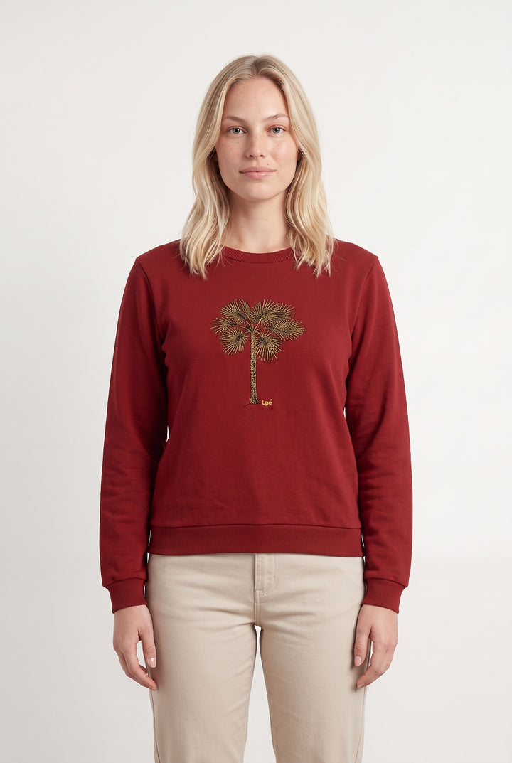 Sweatshirt Bordeaux - Taille L/40 de la marque La Petite Etoile | PARAD118496 - Vendu par Paradigme - Image 1