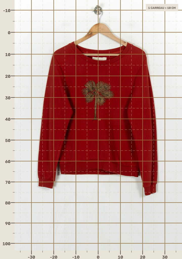 Sweatshirt Bordeaux - Taille L/40 de la marque La Petite Etoile | PARAD118496 - Vendu par Paradigme - Image 4