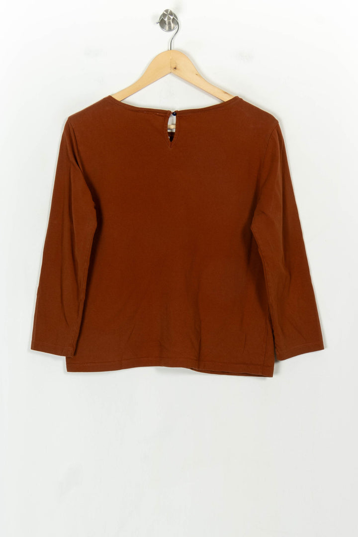 Tee-shirt Manches Longues Marron - Taille L/40 de la marque Des petits hauts | PARAD118499 - Vendu par Paradigme - Image 5