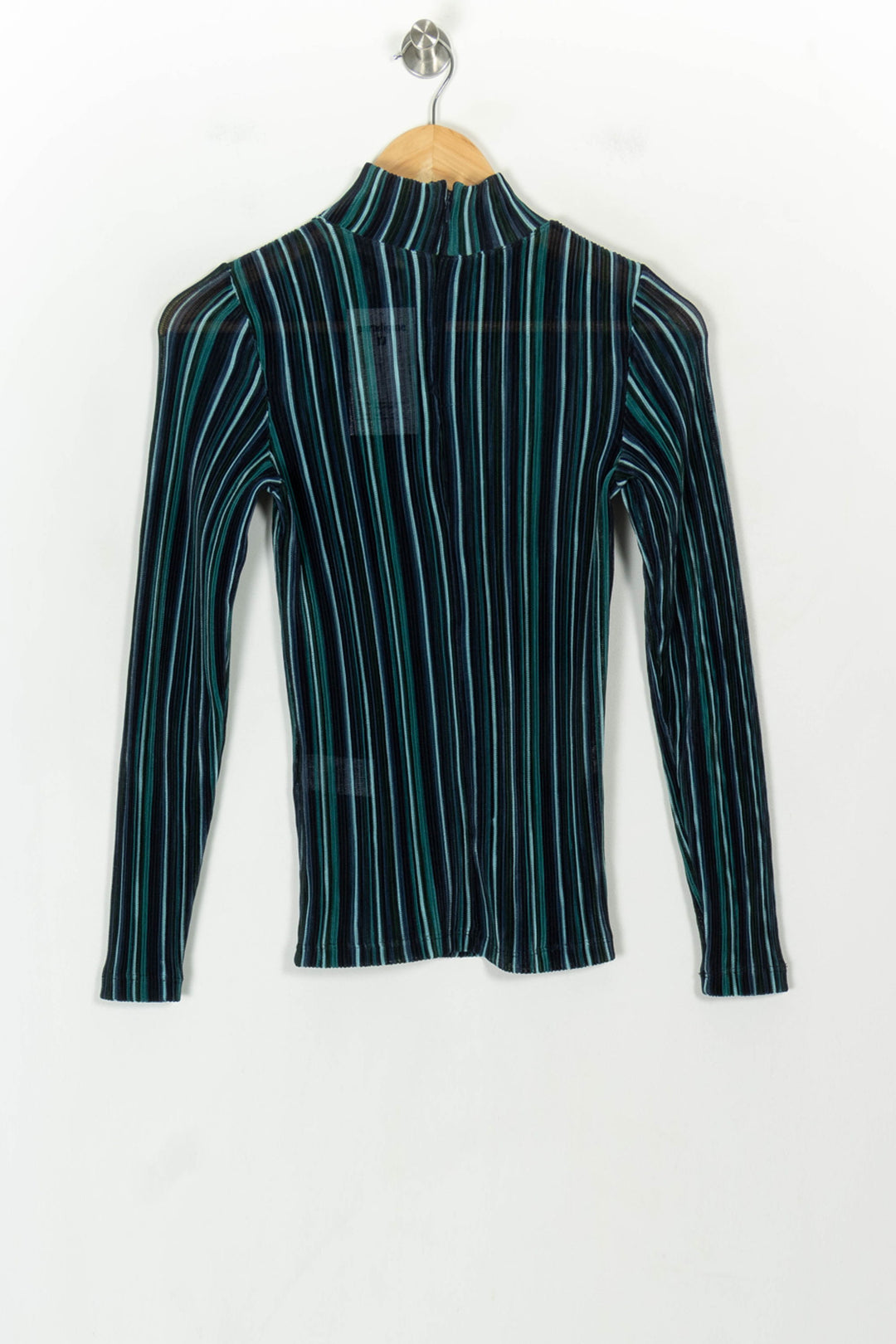Sous-pull Bleu et Noir - Taille XS/34 de la marque La Fée Maraboutée | PARAD118503 - Vendu par Paradigme - Image 5