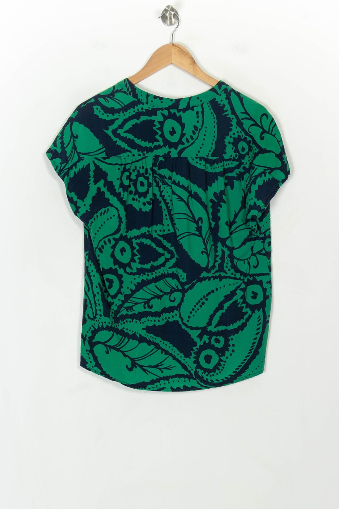 Blouse Verte et Bleue - Taille M/38 de la marque La Fée Maraboutée | PARAD118504 - Vendu par Paradigme - Image 5