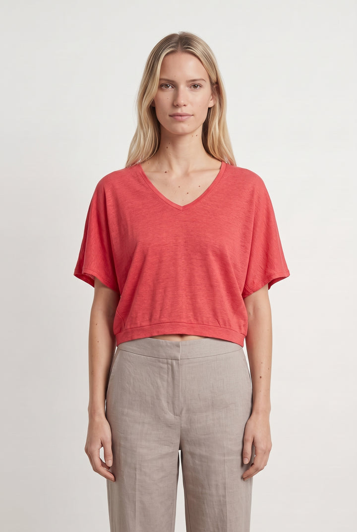 Tee-shirt Rose - Taille S/36 de la marque Notshy Cashmere | PARAD118505 - Vendu par Paradigme - Image 1