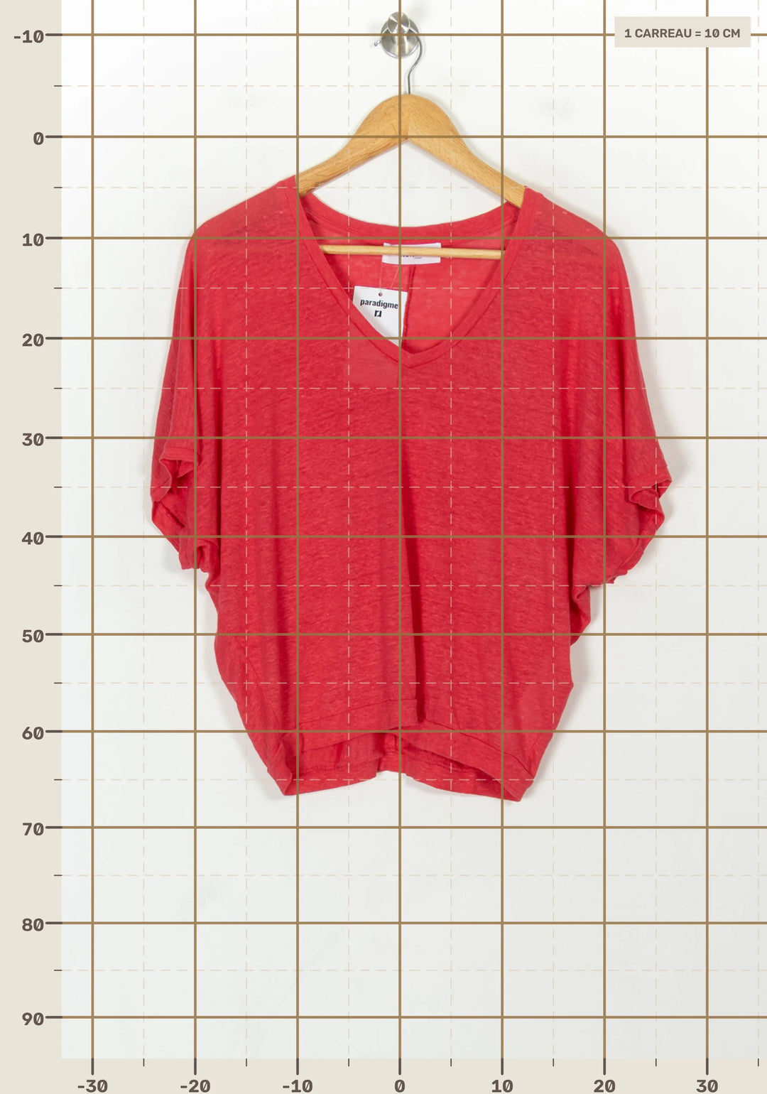 Tee-shirt Rose - Taille S/36 de la marque Notshy Cashmere | PARAD118505 - Vendu par Paradigme - Image 4