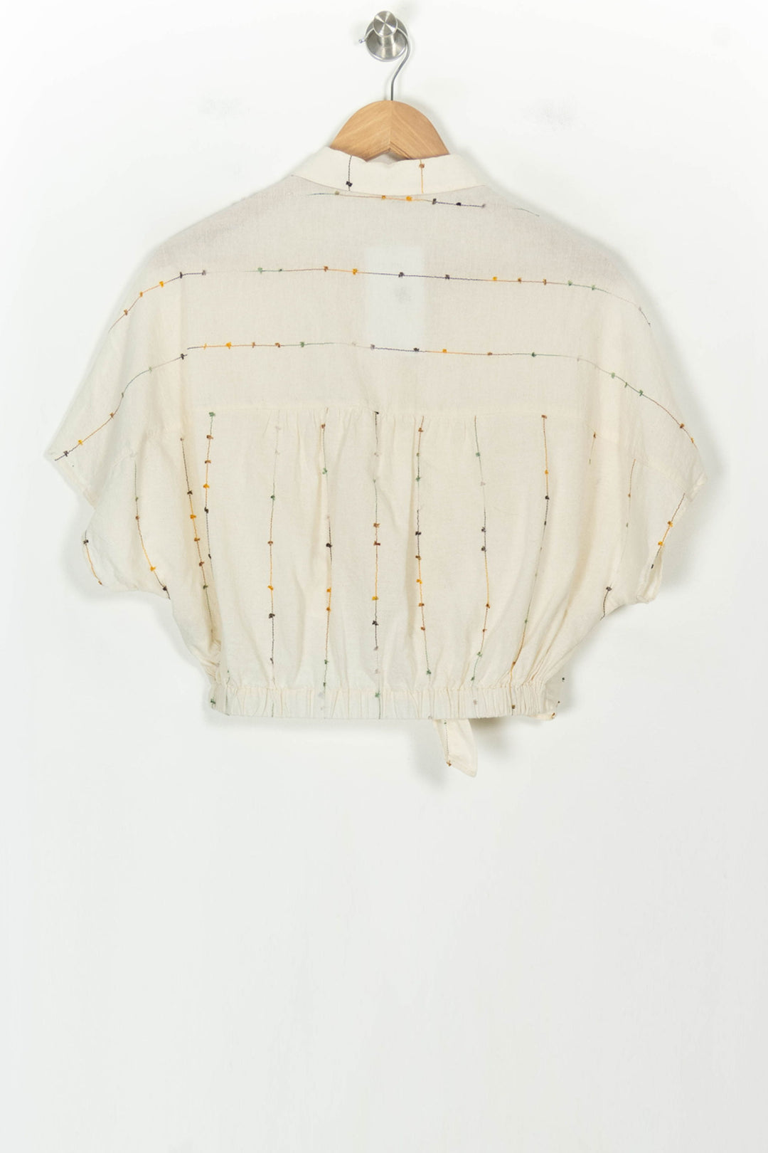 Chemise Nouée Beige - Taille S/36 de la marque Sessùn | PARAD118507 - Vendu par Paradigme - Image 5