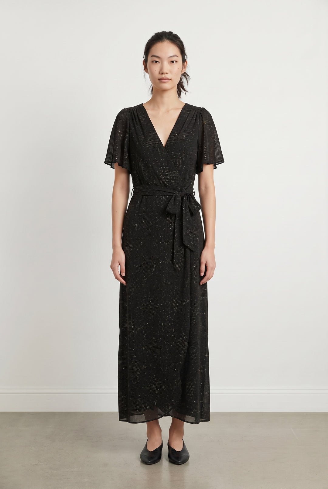 Robe Longue Noire - Taille M/38 de la marque La Fée Maraboutée | PARAD118508 - Vendu par Paradigme - Image 1
