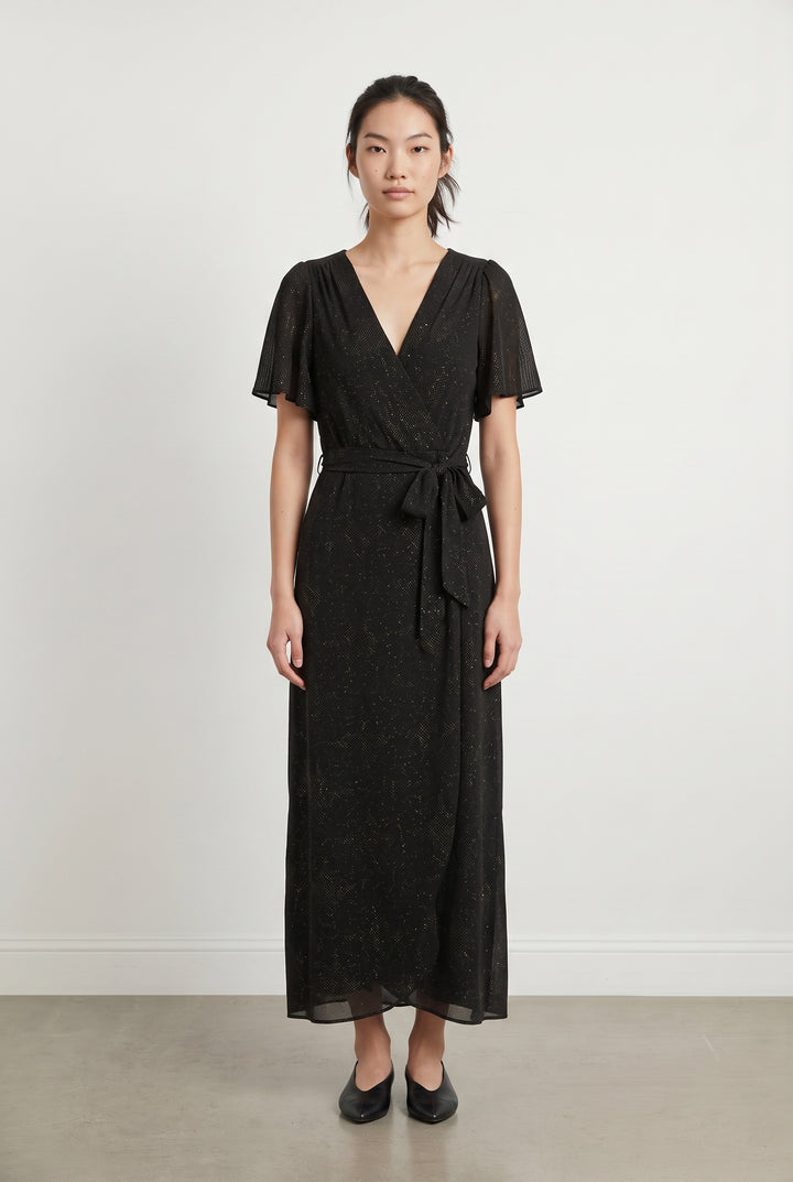 Robe Longue Noire - Taille M/38 de la marque La Fée Maraboutée | PARAD118508 - Vendu par Paradigme - Image 1