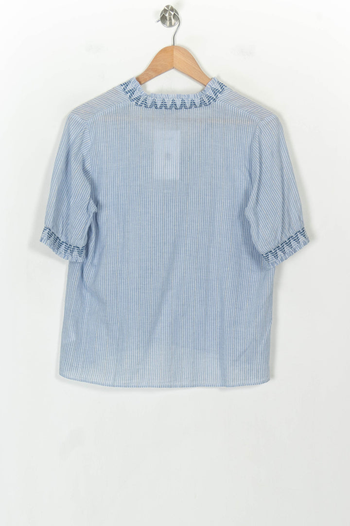 Blouse Bleue - Taille M/38 de la marque La Fée Maraboutée | PARAD118509 - Vendu par Paradigme - Image 5