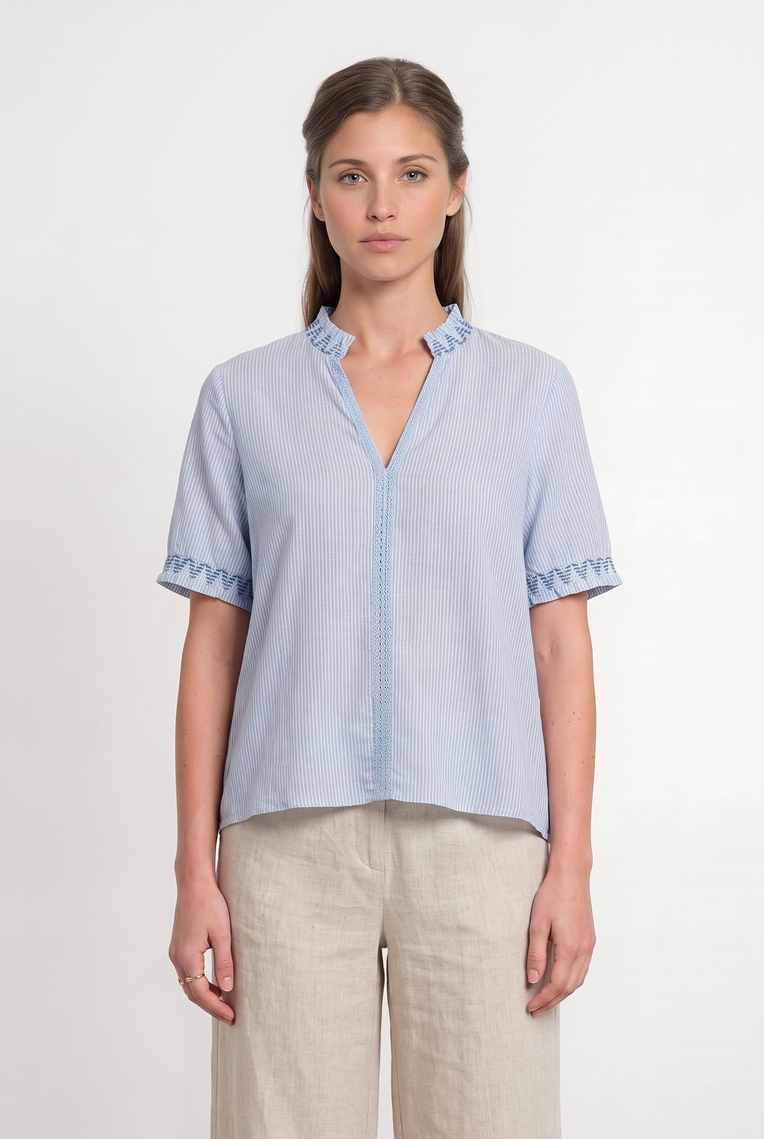 Blouse Bleue - Taille M/38 de la marque La Fée Maraboutée | PARAD118509 - Vendu par Paradigme - Image 1