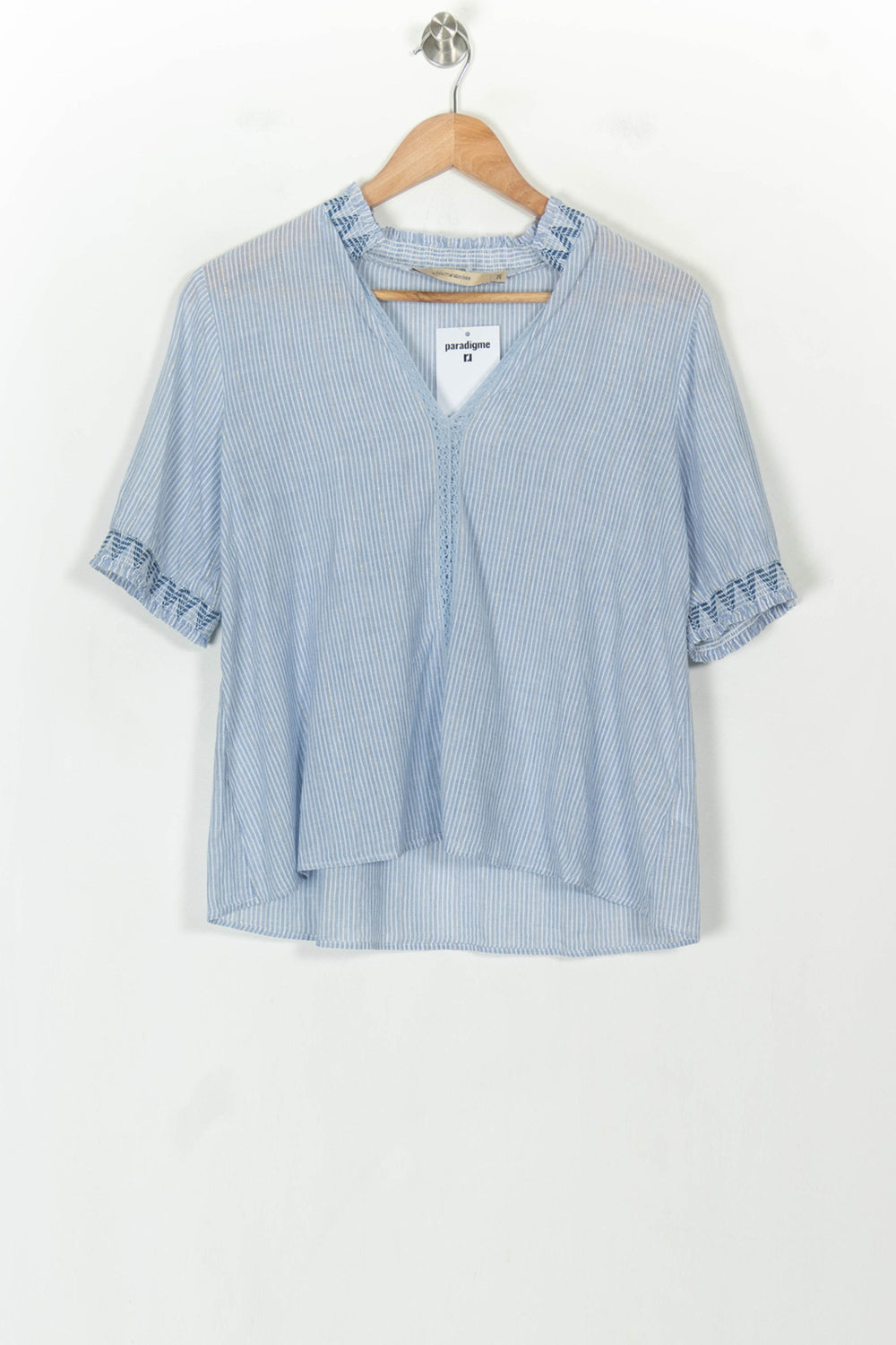 Blouse Bleue - Taille M/38 de la marque La Fée Maraboutée | PARAD118509 - Vendu par Paradigme - Image 2