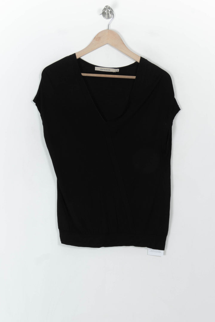 Top Noir - Taille M/38 de la marque La Fée Maraboutée | PARAD118510 - Vendu par Paradigme - Image 2