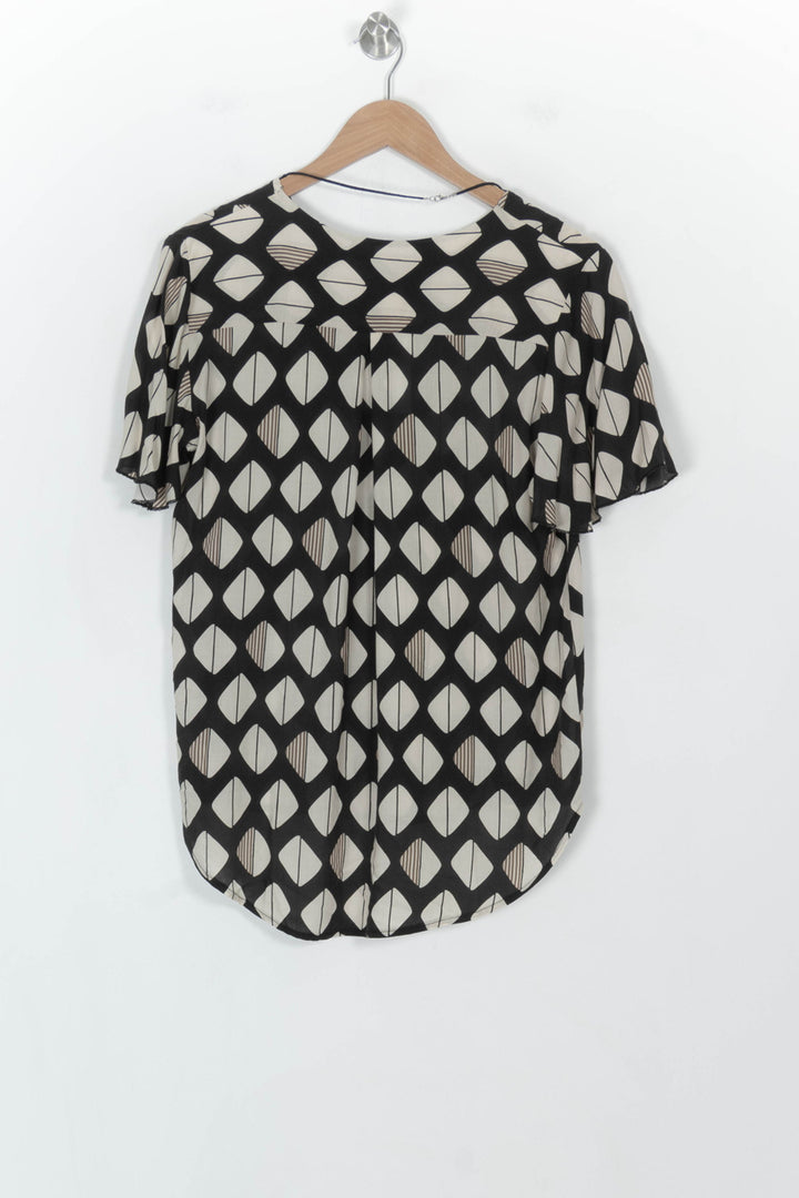 Blouse Noire et Blanche - Taille S/36 de la marque La Fée Maraboutée | PARAD118511 - Vendu par Paradigme - Image 5