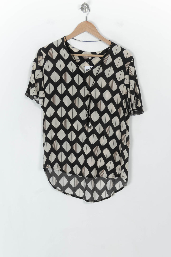 Blouse Noire et Blanche - Taille S/36 de la marque La Fée Maraboutée | PARAD118511 - Vendu par Paradigme - Image 2