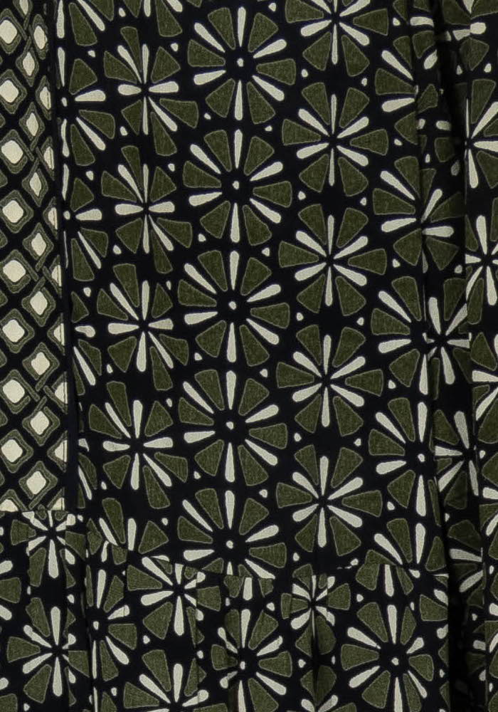Robe Midi Verte et Noire - Taille L/40 de la marque Stella Forest | PARAD118512 - Vendu par Paradigme - Image 3