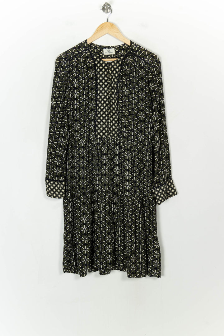 Robe Midi Verte et Noire - Taille L/40 de la marque Stella Forest | PARAD118512 - Vendu par Paradigme - Image 2