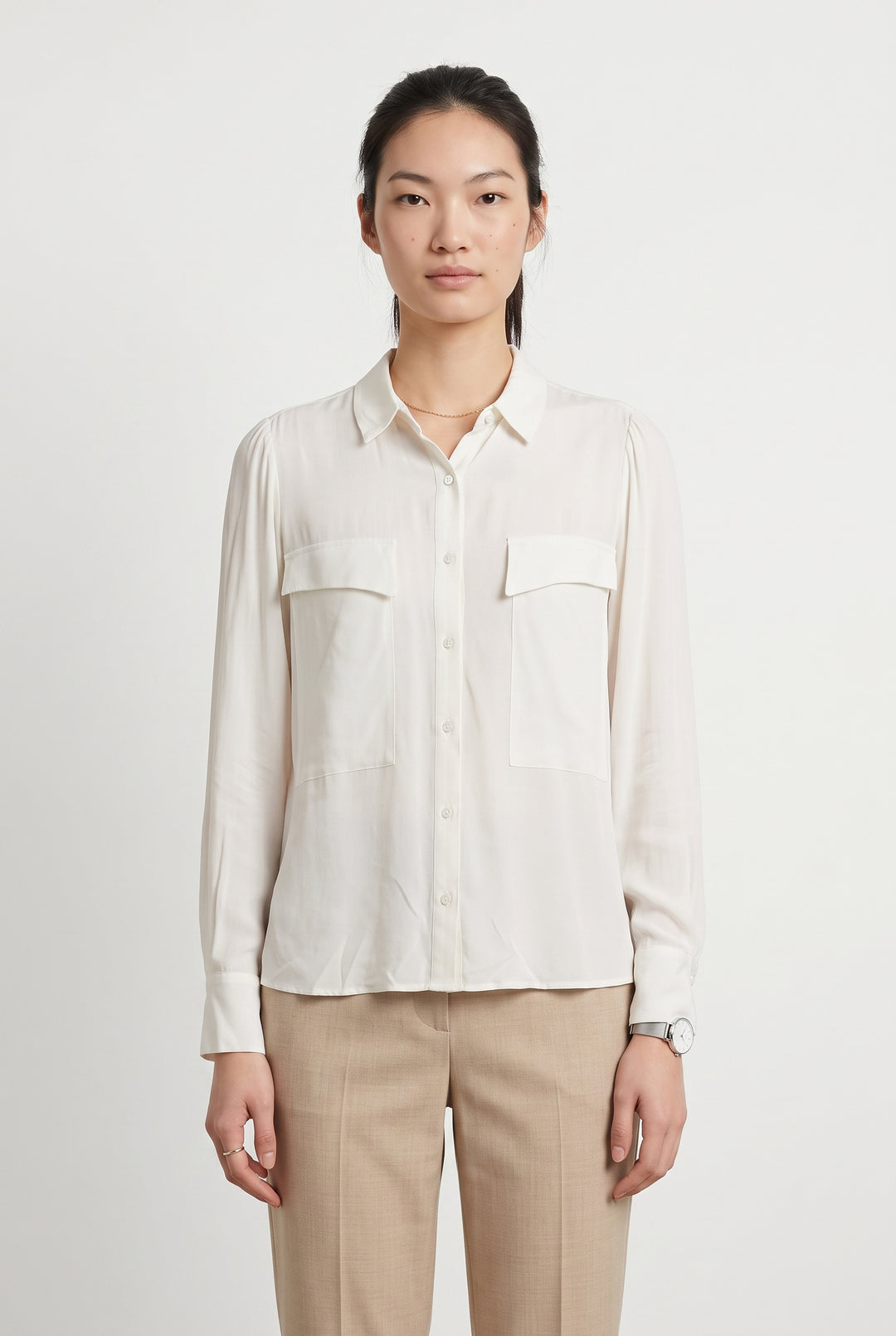 Chemise Blanche - Taille S/36 de la marque ba&amp;sh | PARAD118514 - Vendu par Paradigme - Image 1
