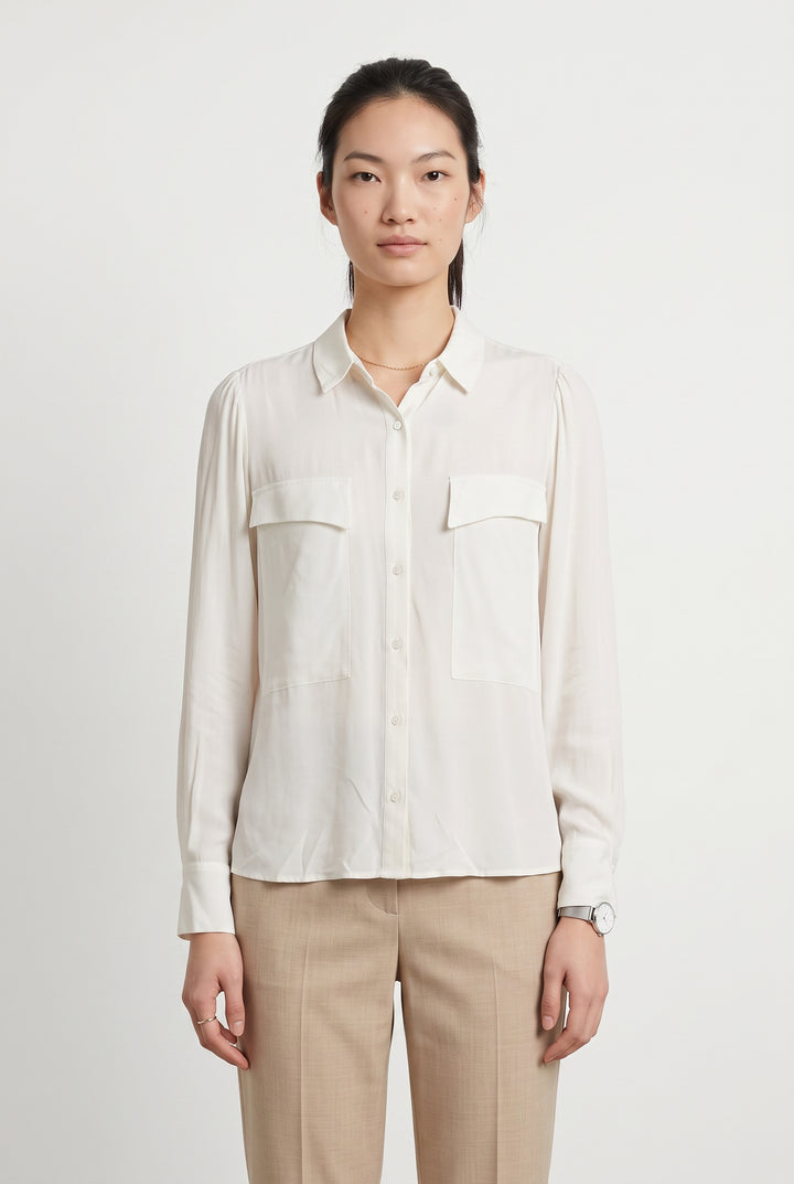 Chemise Blanche - Taille S/36 de la marque ba&amp;sh | PARAD118514 - Vendu par Paradigme - Image 1