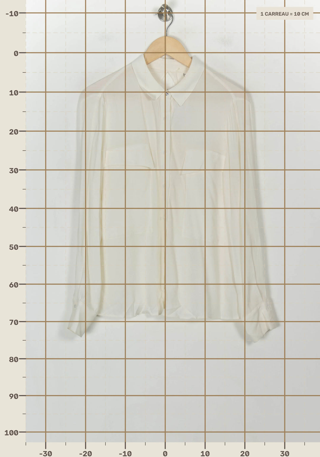 Chemise Blanche - Taille S/36 de la marque ba&amp;sh | PARAD118514 - Vendu par Paradigme - Image 4