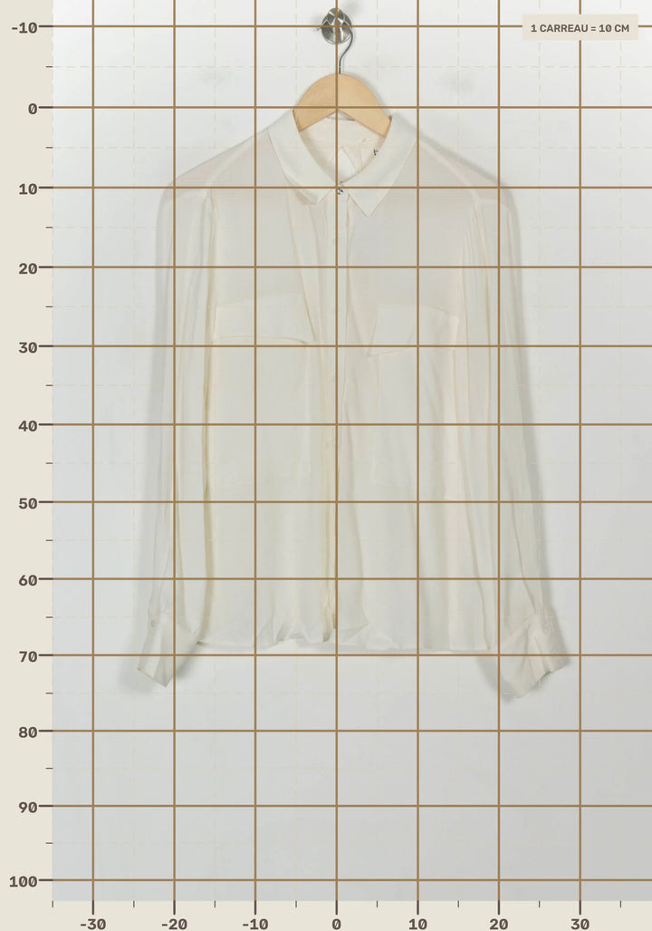 Chemise Blanche - Taille S/36 de la marque ba&amp;sh | PARAD118514 - Vendu par Paradigme - Image 4
