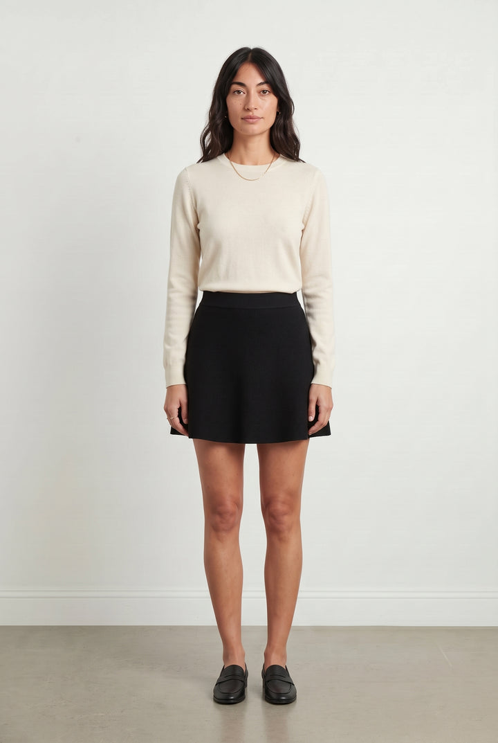 Jupe Évasée Noire - Taille S/36 de la marque Caroll | PARAD118517 - Vendu par Paradigme - Image 1