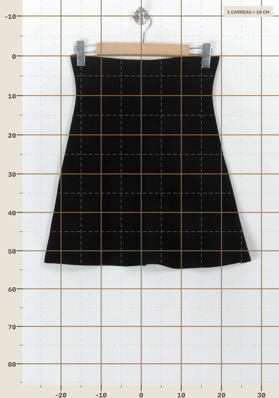 Jupe Évasée Noire - Taille S/36 de la marque Caroll | PARAD118517 - Vendu par Paradigme - Image 4