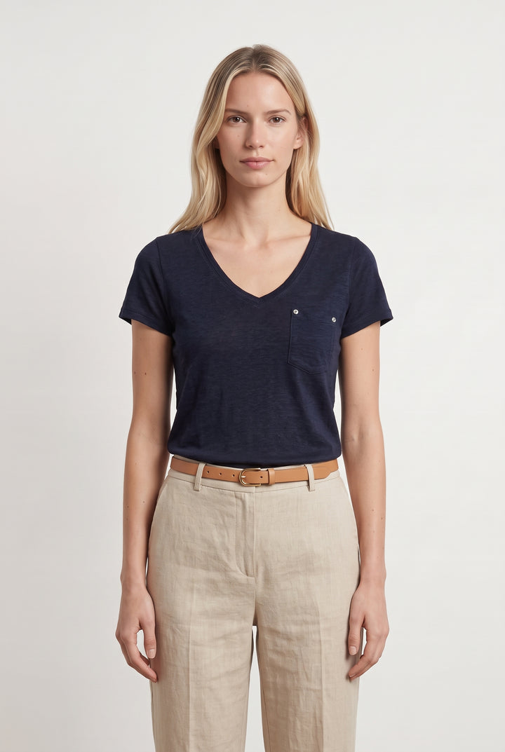 Tee-shirt Bleu - Taille S/36 de la marque Karl Marc John | PARAD118521 - Vendu par Paradigme - Image 1