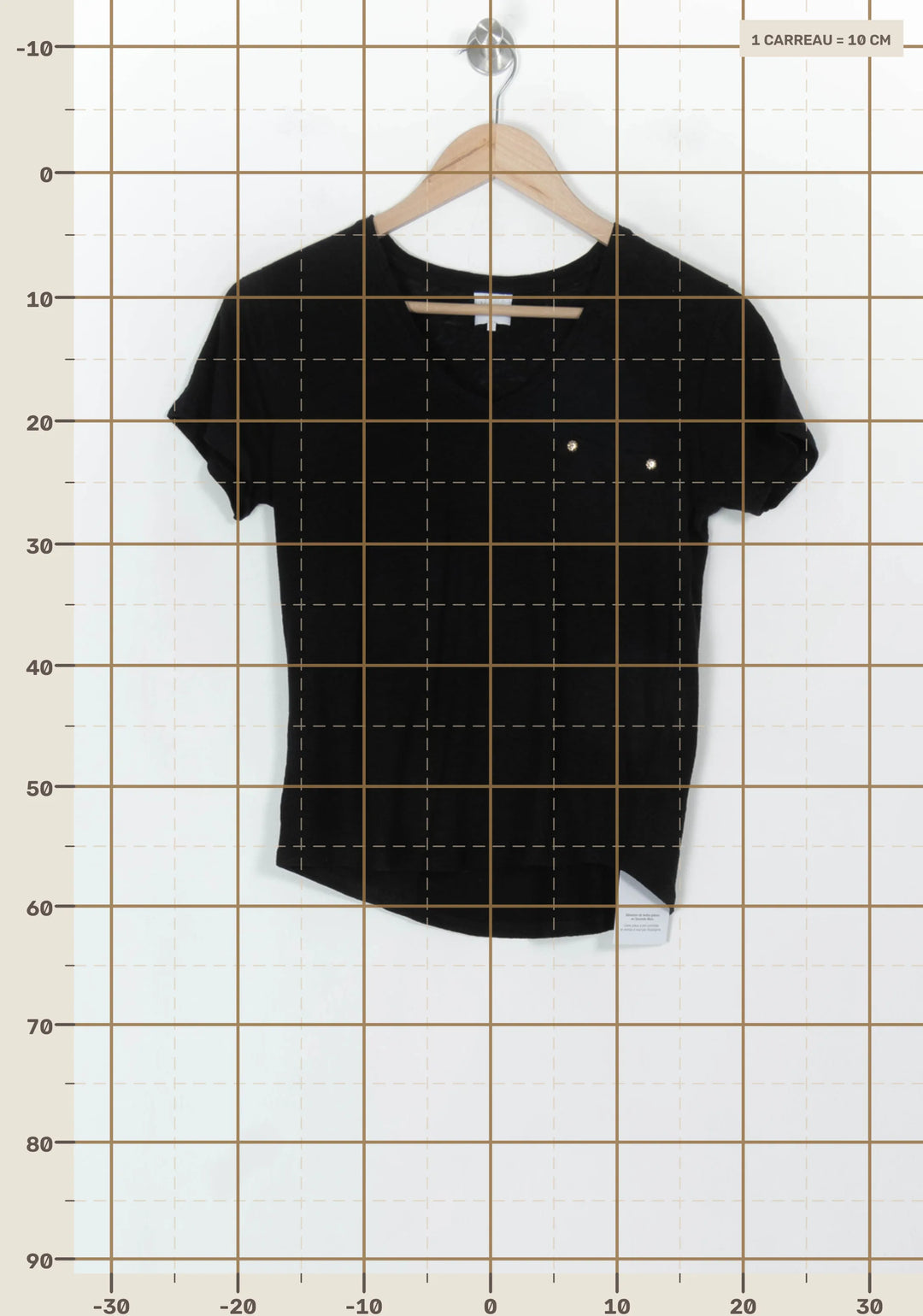 Tee-shirt Noir - Taille S/36 de la marque Karl Marc John | PARAD118522 - Vendu par Paradigme - Image 4
