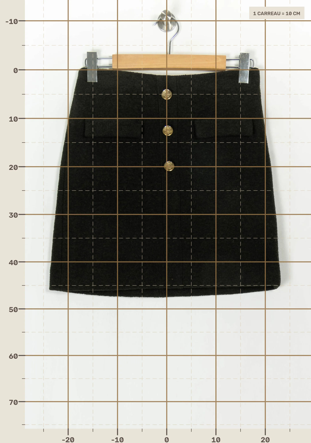 Jupe Courte Verte - Taille S/36 de la marque Caroll | PARAD118523 - Vendu par Paradigme - Image 4