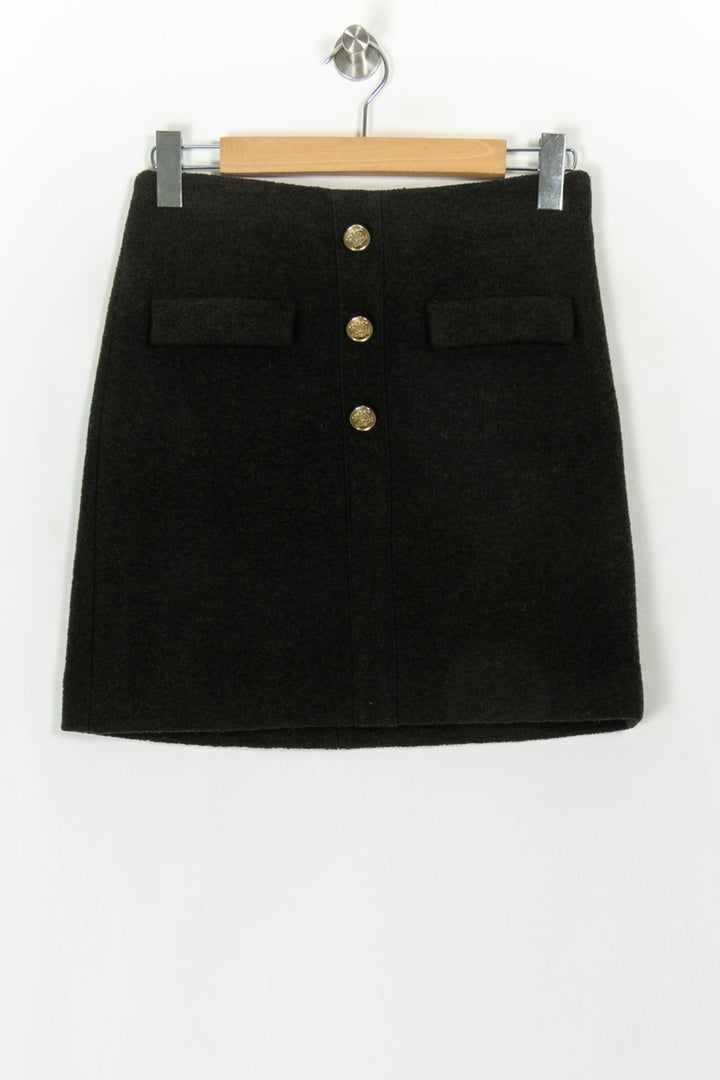 Jupe Courte Verte - Taille S/36 de la marque Caroll | PARAD118523 - Vendu par Paradigme - Image 2