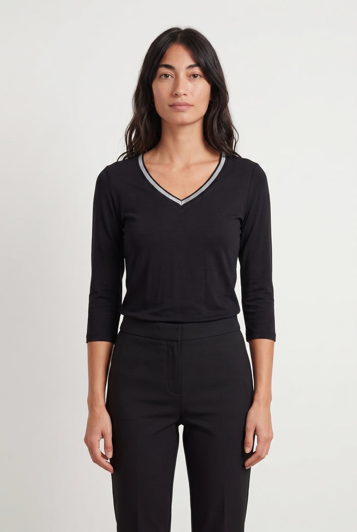 Tee-shirt Bleu - Taille S/36 de la marque Maison 123 | PARAD118524 - Vendu par Paradigme - Image 1