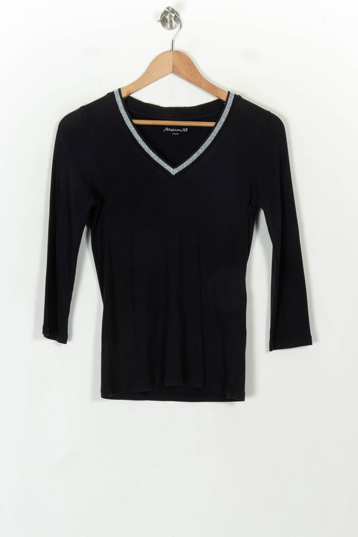Tee-shirt Bleu - Taille S/36 de la marque Maison 123 | PARAD118524 - Vendu par Paradigme - Image 2