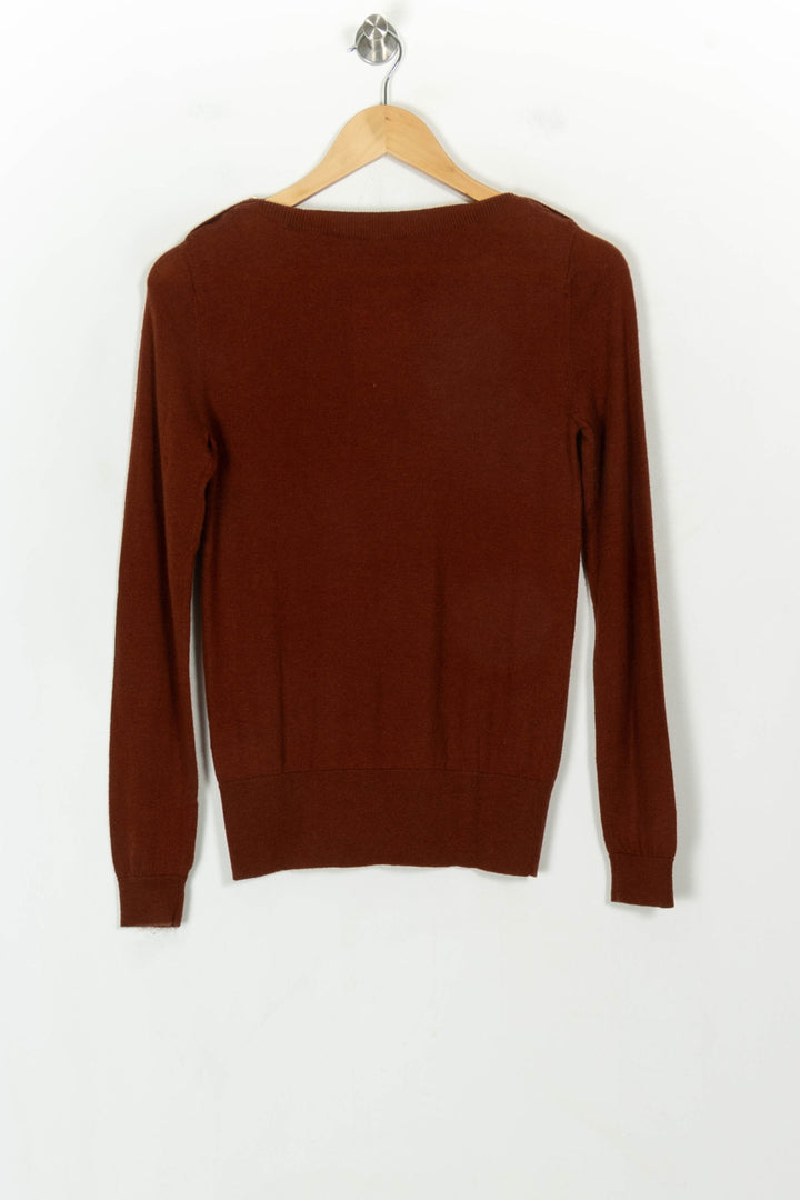 Pull Marron - Taille S/36 de la marque Caroll | PARAD118525 - Vendu par Paradigme - Image 5