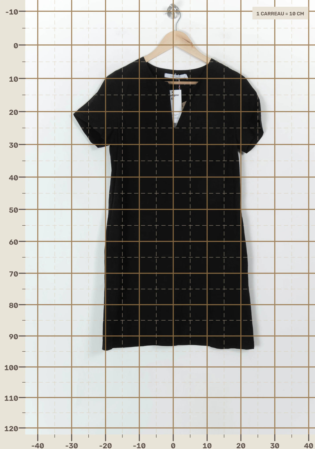 Robe Noire - Taille M/38 de la marque La Fée Maraboutée | PARAD118528 - Vendu par Paradigme - Image 4