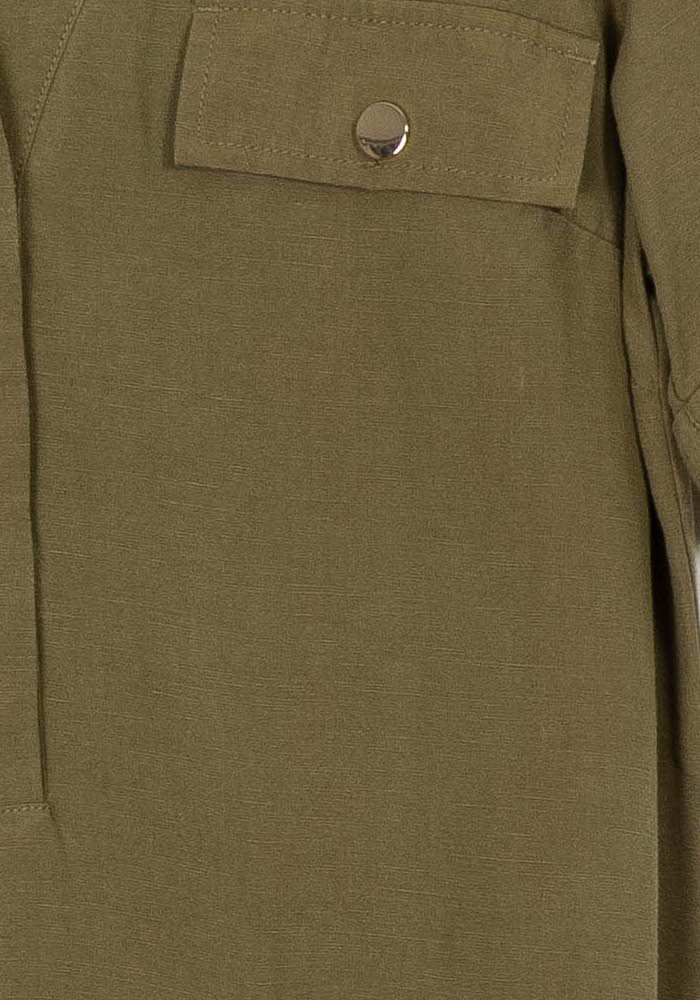 Robe Chemise Verte - Taille M/38 de la marque Caroll | PARAD118531 - Vendu par Paradigme - Image 3