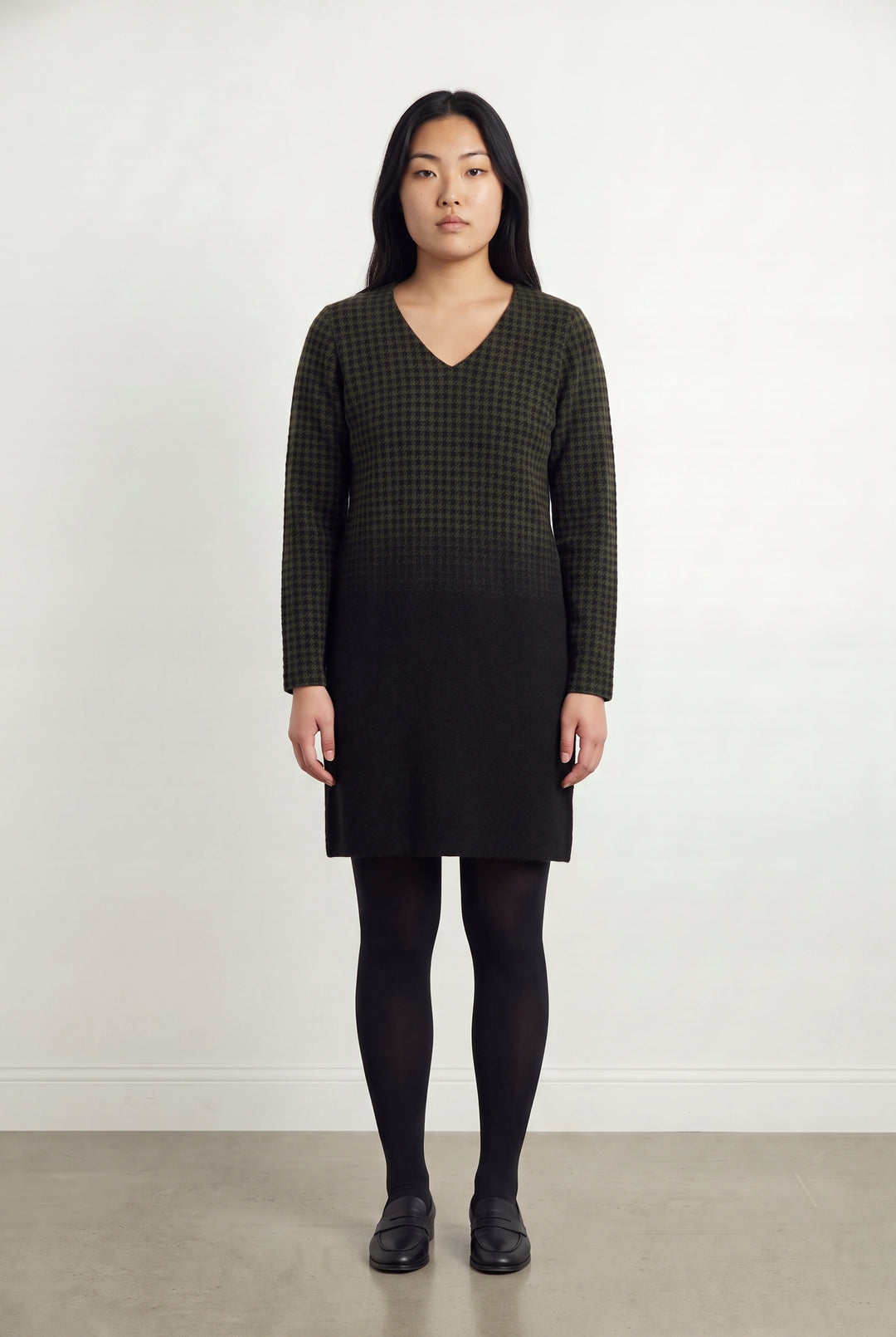 Robe Noire et Kaki - Taille L/40 de la marque La Fée Maraboutée | PARAD118535 - Vendu par Paradigme - Image 1