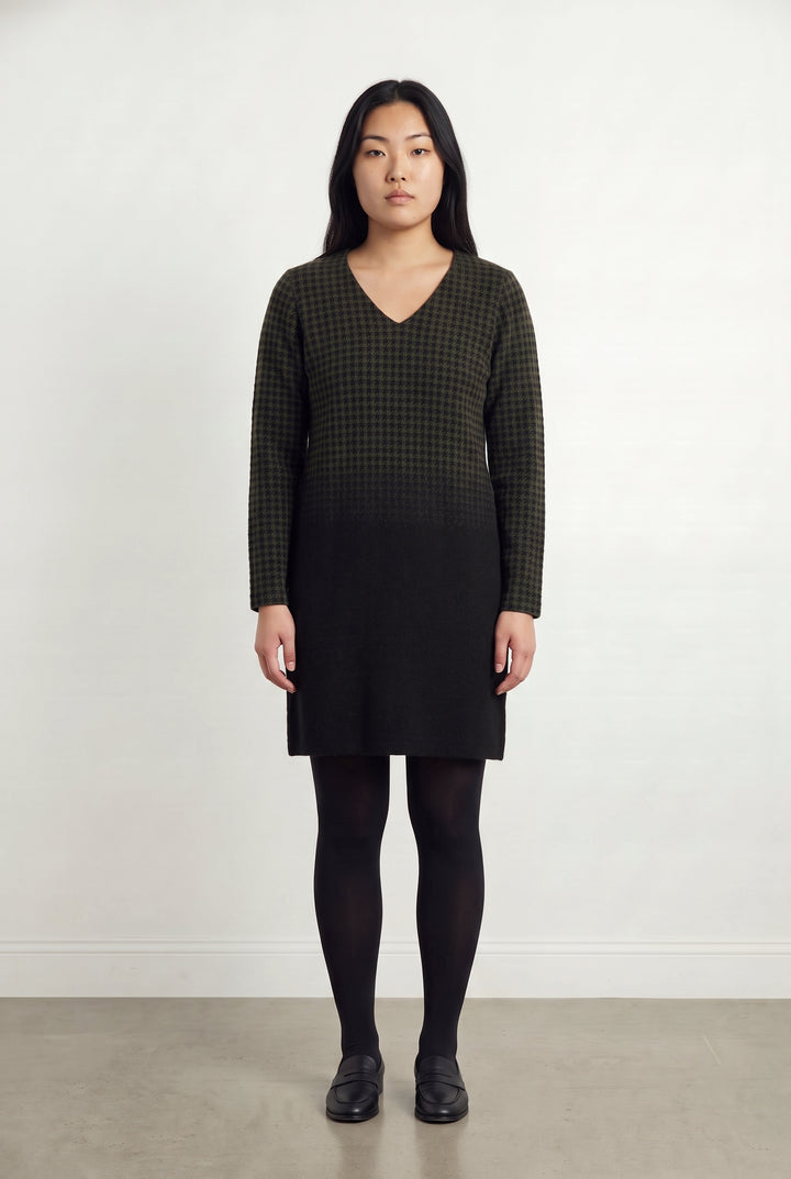 Robe Noire et Kaki - Taille L/40 de la marque La Fée Maraboutée | PARAD118535 - Vendu par Paradigme - Image 1