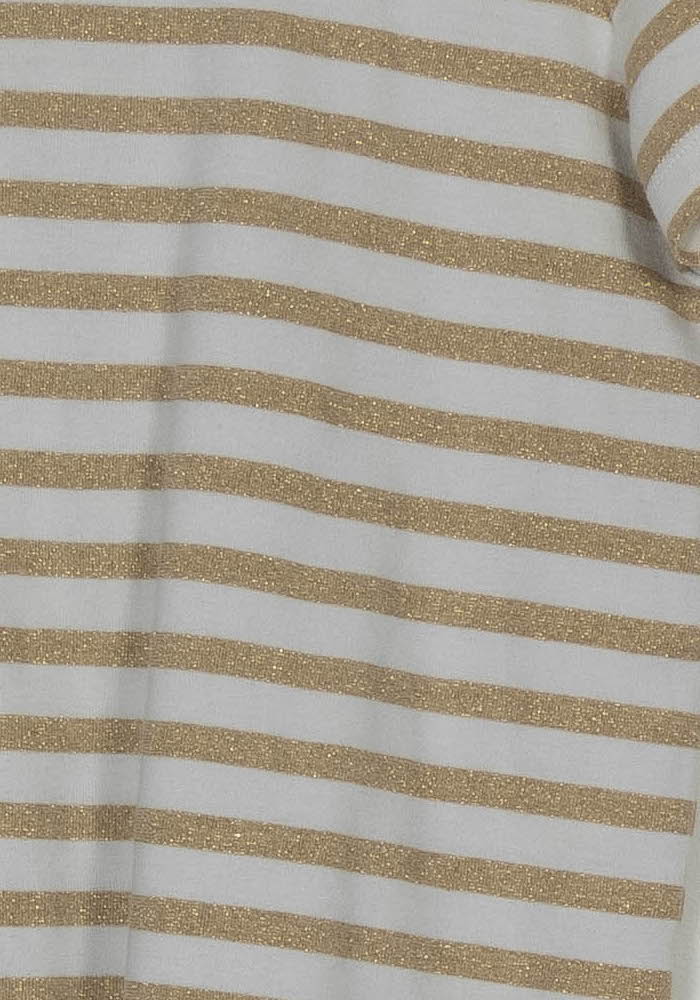Tee-shirt Rayé Or et Blanc - Taille L/40 de la marque Des petits hauts | PARAD118538 - Vendu par Paradigme - Image 3