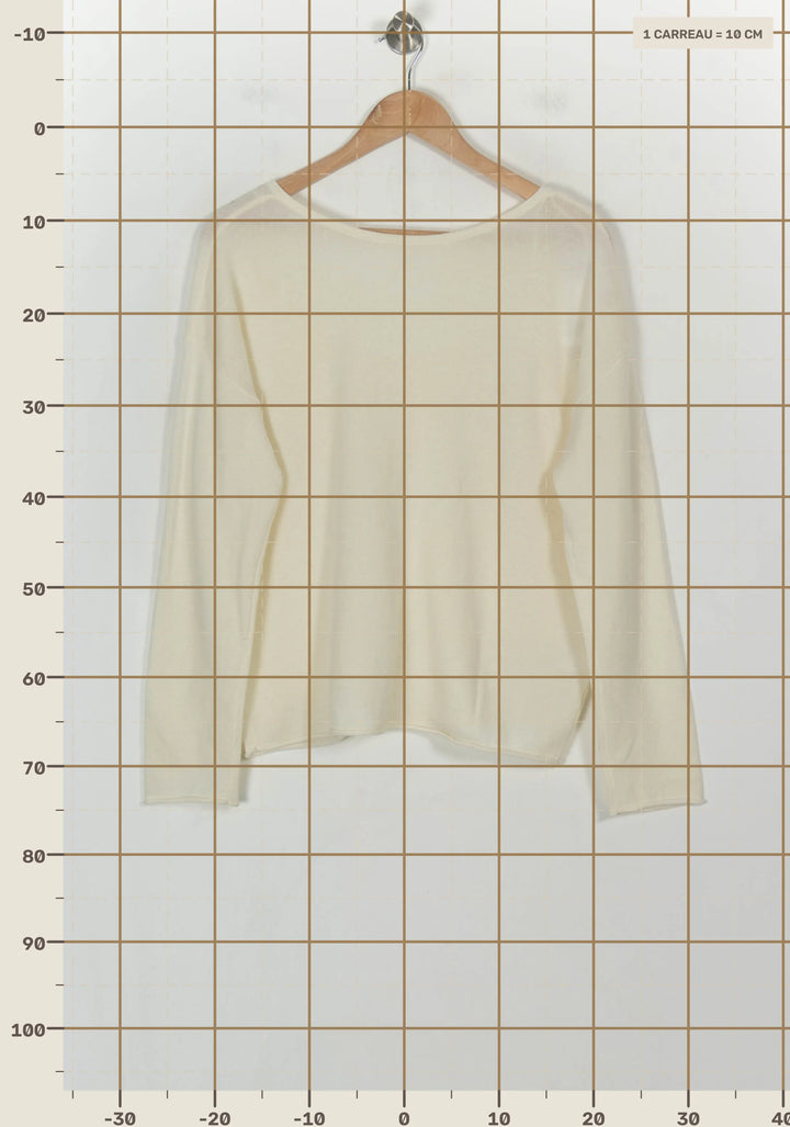 Pull Léger Beige - Taille M/38 de la marque Grace &amp; Mila | PARAD118541 - Vendu par Paradigme - Image 4