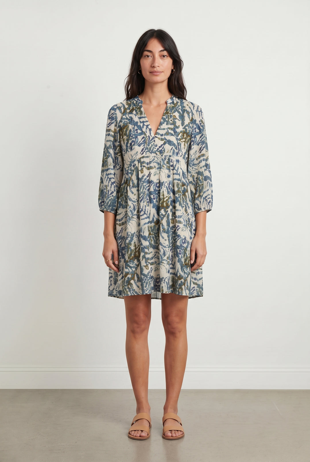 Robe Courte Bleu et Kaki - Taille M/38 de la marque Maison 123 | PARAD118543 - Vendu par Paradigme - Image 1