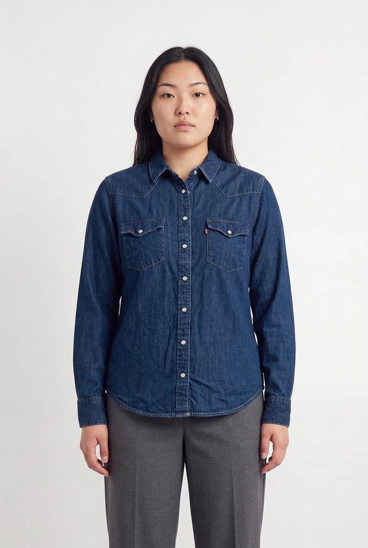 Chemise en Jean Bleue - Taille L/40 de la marque Levi&