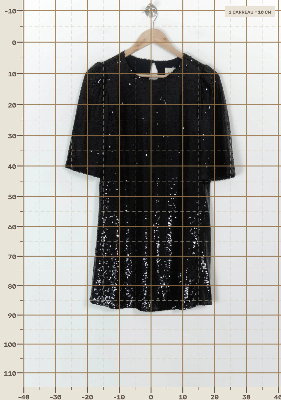 Robe Courte Noire - Taille XS/34 de la marque Sézane | PARAD118548 - Vendu par Paradigme - Image 4