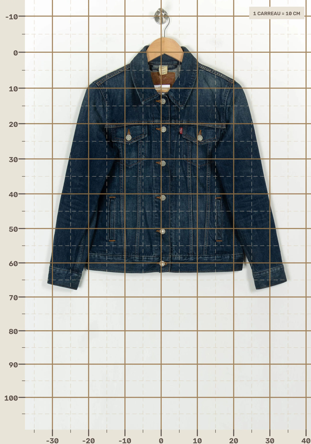 Veste en Jean Bleue - Taille L/40 de la marque Sézane | PARAD118549 - Vendu par Paradigme - Image 4