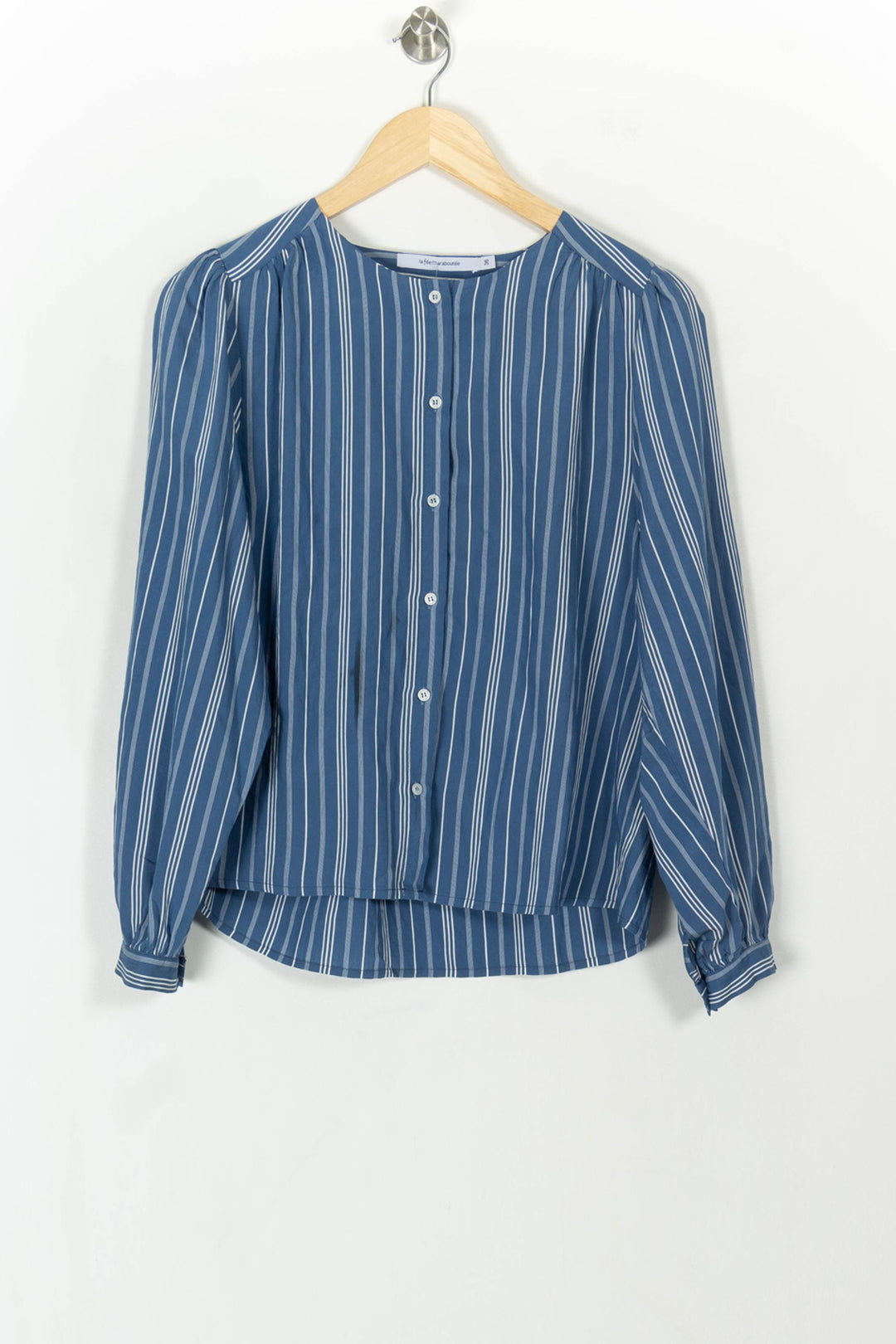 Blouse Bleue et Blanche - Taille S/36 de la marque La Fée Maraboutée | PARAD118554 - Vendu par Paradigme - Image 2