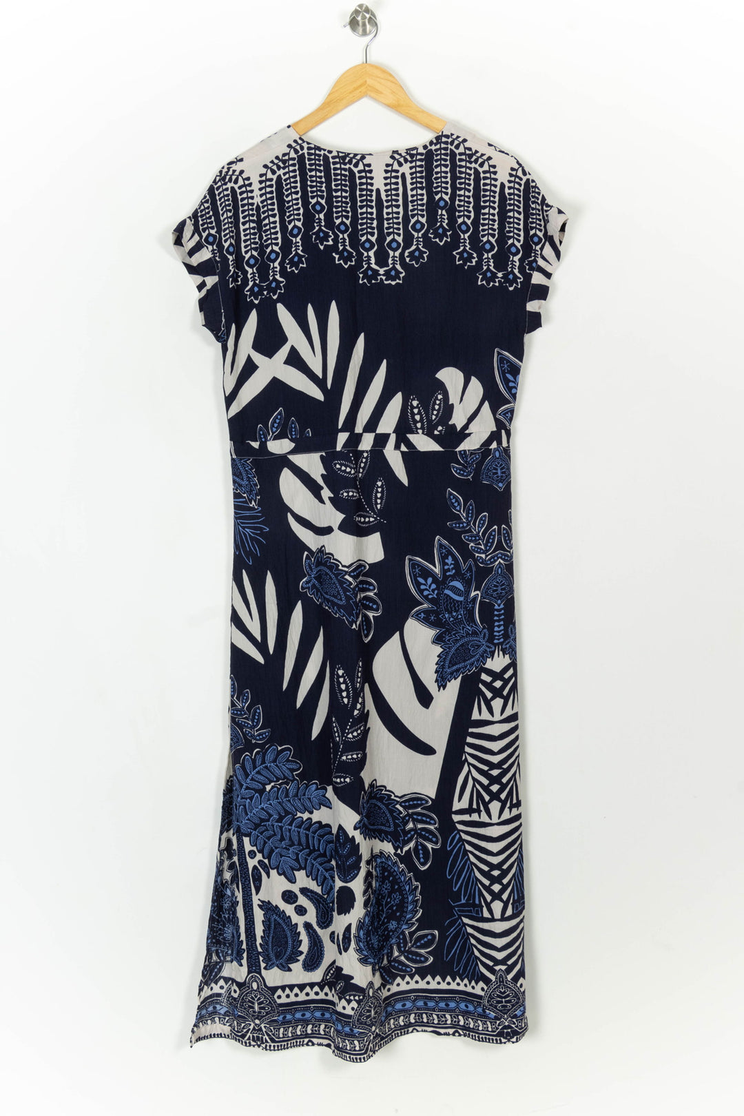 Robe Longue Bleu et Blanc - Taille M/38 de la marque La Fée Maraboutée | PARAD118569 - Vendu par Paradigme - Image 5