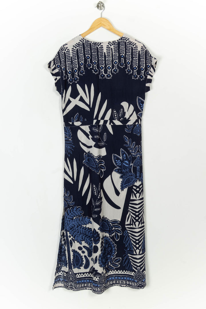 Robe Longue Bleu et Blanc - Taille M/38 de la marque La Fée Maraboutée | PARAD118569 - Vendu par Paradigme - Image 5