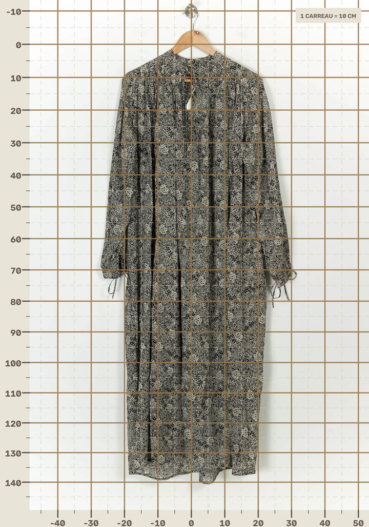 Robe longue noire et blanche - Taille L/40 de la marque Laurence Bras | PARAD118570 - Vendu par Paradigme - Image 4
