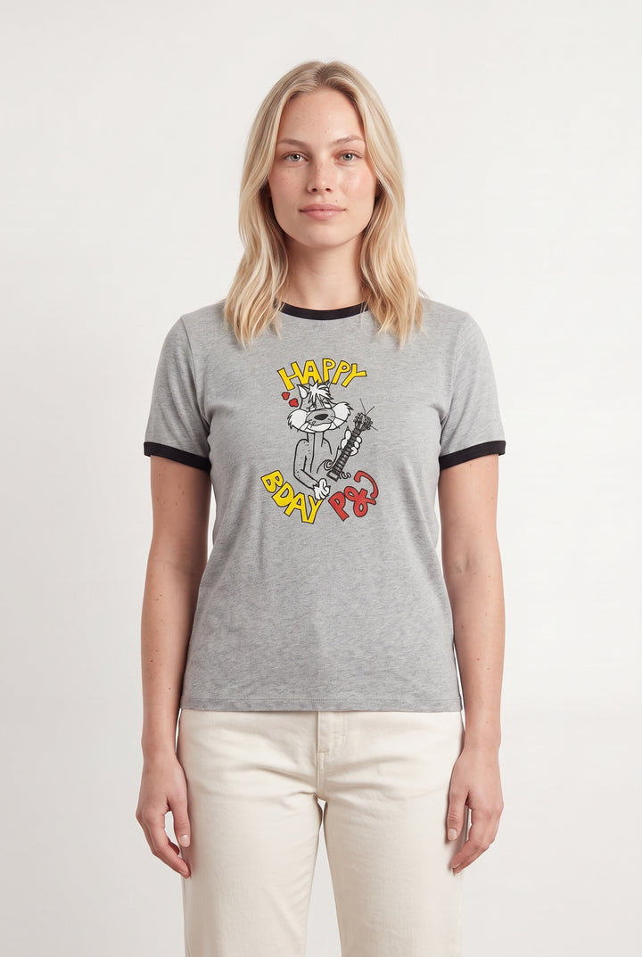 Tee-shirt Gris et Noir - Taille L/40 de la marque Paul &amp; Joe | PARAD118571 - Vendu par Paradigme - Image 1