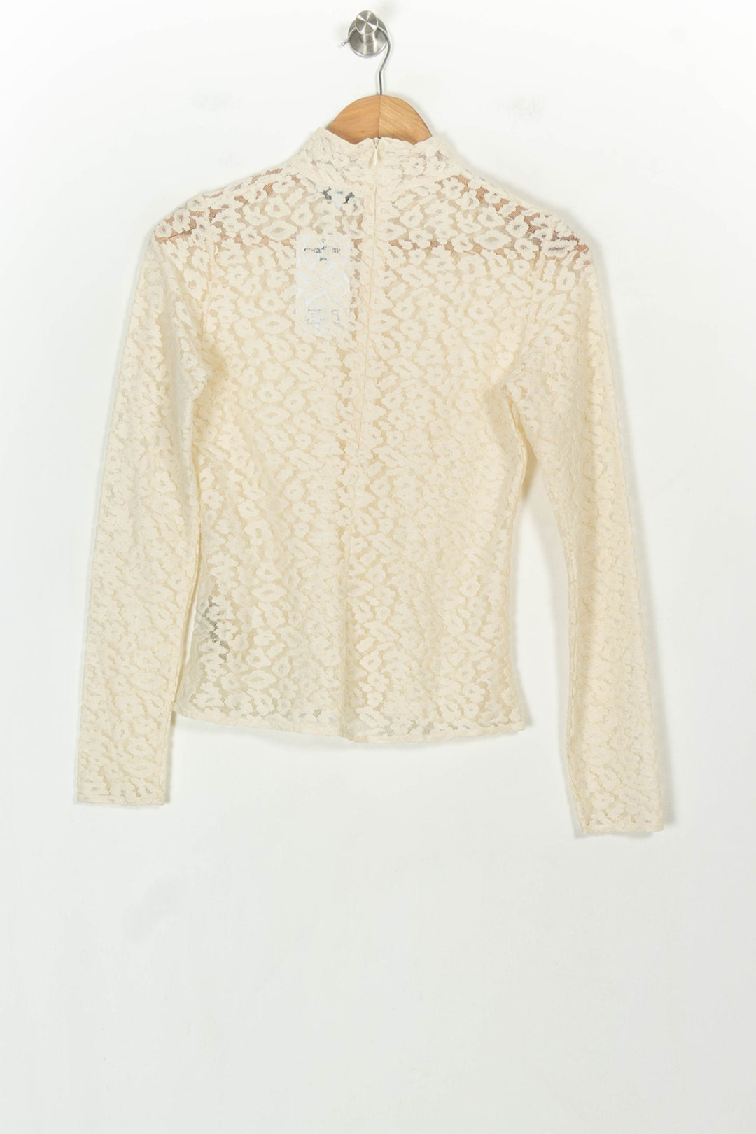 Blouse en Dentelle Beige - Taille M/38 de la marque Suncoo | PARAD118574 - Vendu par Paradigme - Image 5