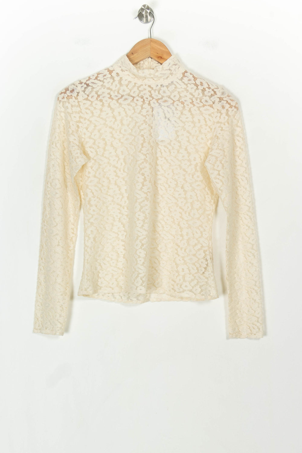 Blouse en Dentelle Beige - Taille M/38 de la marque Suncoo | PARAD118574 - Vendu par Paradigme - Image 2