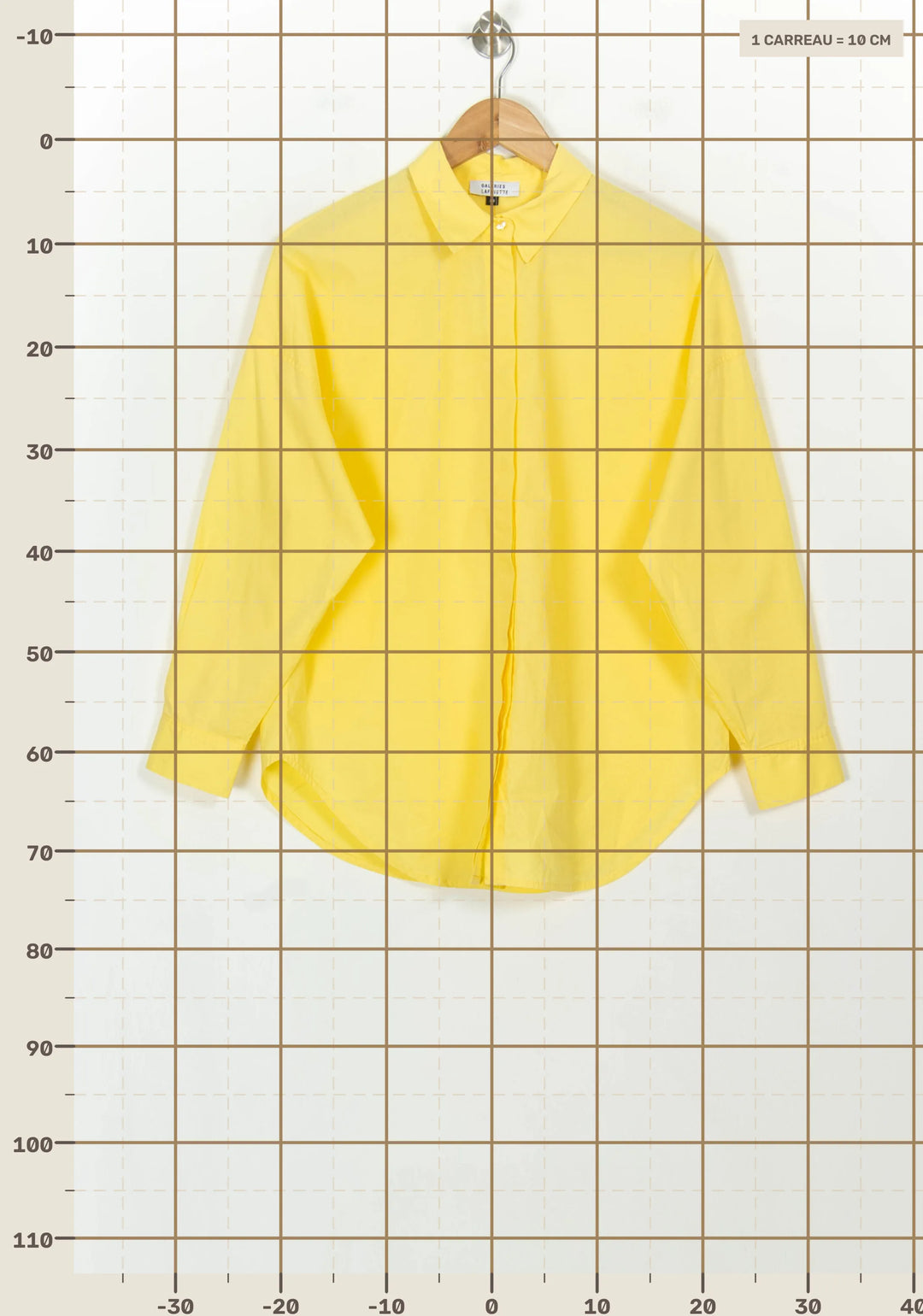 Chemise Jaune - Taille S/36 de la marque Galeries Lafayette | PARAD118575 - Vendu par Paradigme - Image 4